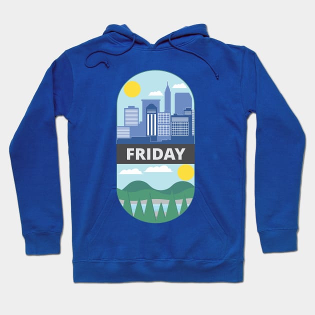 Work Then Holiday Hoodie by ugisdesign